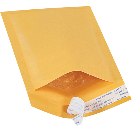 4 x 8" Kraft #000 Self-Seal Bubble Mailers