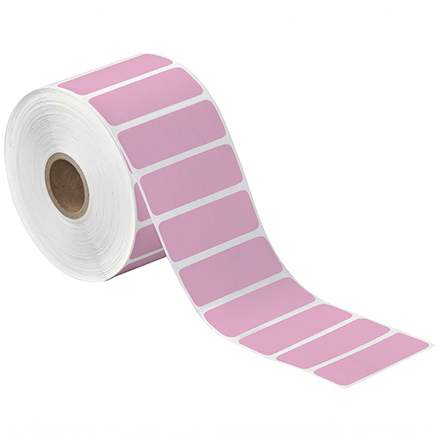 2 <span class='fraction'>1/2</span> x 1" Pink Desktop Direct Thermal Label