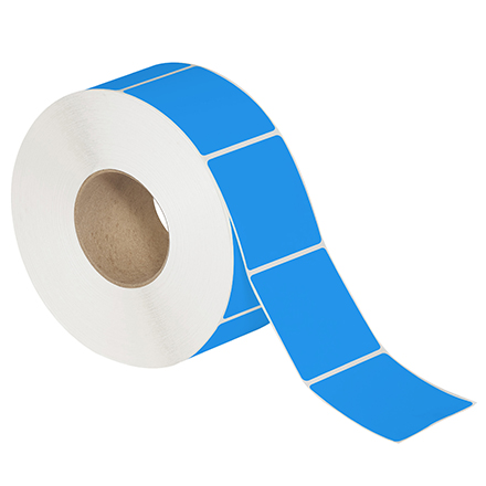 2 x 3" Fluorescent Blue Thermal Transfer Labels